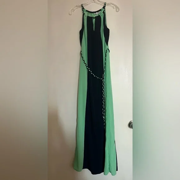 chinese dress ladies Vegan Leather Embroidery Detailed Maxi Dress - Small / Black
